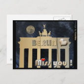 Carte Postale Mlle vous Berlin (Devant / Derrière)