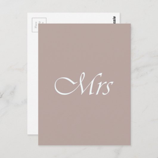 Carte Postale Mme (Devant / Derrière)