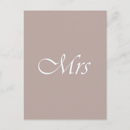 Carte Postale Mme (Devant)