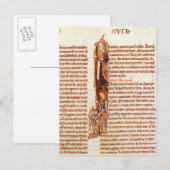 Carte Postale Mme 21 fol.97 Ruth et Boaz, d'une Bible (Devant / Derrière)