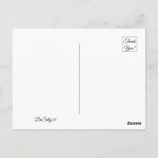 Carte Postale Mme Black (Dos)