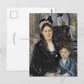 Carte Postale Mme Boursier et sa fille | Berthe Morisot (Devant / Derrière)
