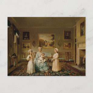 Carte Postale Mme Congreve et ses enfants