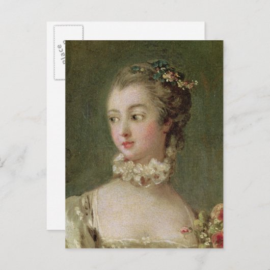 Carte Postale Mme de Pompadour (Devant / Derrière)