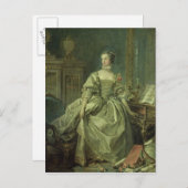 Carte Postale Mme de Pompadour (Devant / Derrière)