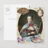Carte Postale Mme de Pompadour (Devant / Derrière)