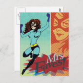 Carte Postale Mme Eaves - Superhero en grand (Devant / Derrière)