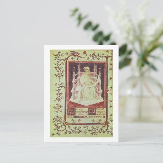 Carte Postale Mme Fr 13091 f.11v Le Prophète Isaïe, du Ps (Debout devant)