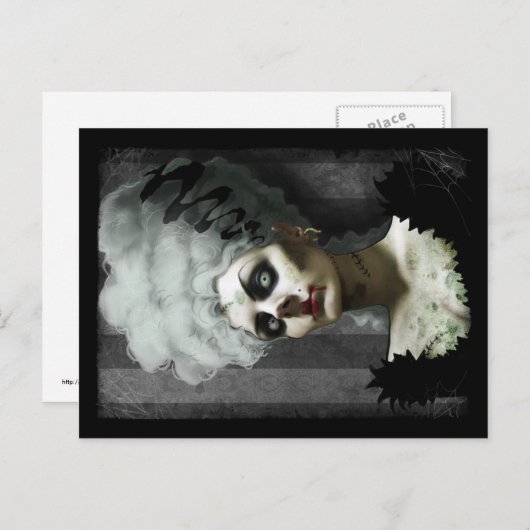 Carte postale Mme Fright (Devant / Derrière)