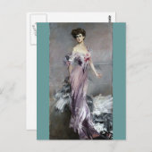 Carte Postale Mme Howard Johnston - Boldini (Devant / Derrière)