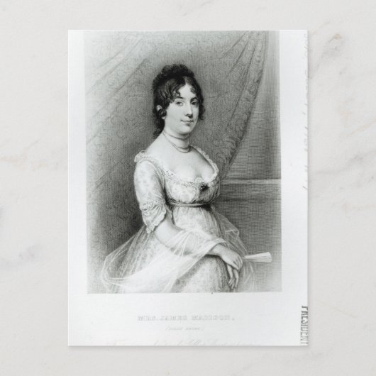 Carte Postale Mme James Madison, Dolley Payne, c.1804-55 (Devant)