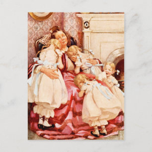 Carte Postale Mme Kenwigs et les quatre petits Kenwigses