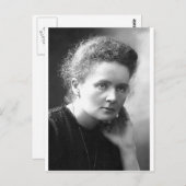 Carte Postale mme marie curie (Devant / Derrière)