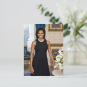 Carte Postale Mme ObamaPortrait (Debout devant)