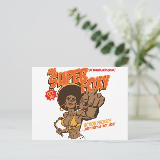 Carte Postale Mme Super Foxy (Debout devant)