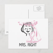 Carte Postale Mme T-shirts droits et cadeaux (Devant / Derrière)