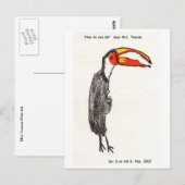 Carte postale Mme Toucan Kids Art (Devant / Derrière)