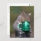 CARTE POSTALE MMMM... JUS SHAMROCK ! (Devant / Derrière)