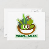 Carte Postale Mmmm Salade (Devant / Derrière)