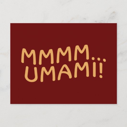 Carte Postale Mmmm Umami (Devant)