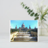 Carte Postale MNAC, (Musée d'Art) Barcelone, Espagne (Debout devant)