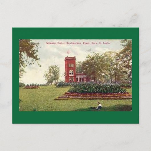 Carte Postale MO Police à cheval Saint-Louis Missouri (Devant)