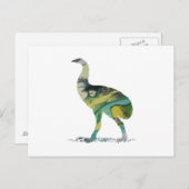 Carte Postale Moa Bird Art (Devant / Derrière)