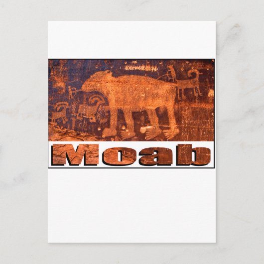Carte Postale Moab Bear Petroglyph (Devant)
