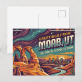 Carte Postale Moab Utah (Devant / Derrière)