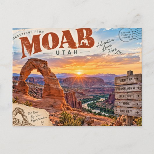 Carte Postale Moab, Utah (Devant)