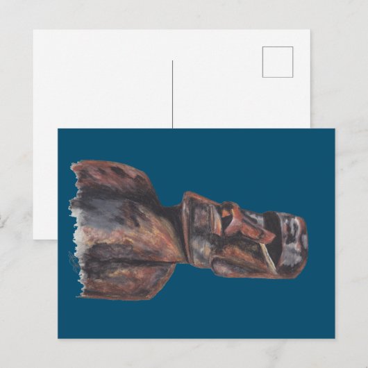 CARTE POSTALE MOAI (Devant / Derrière)