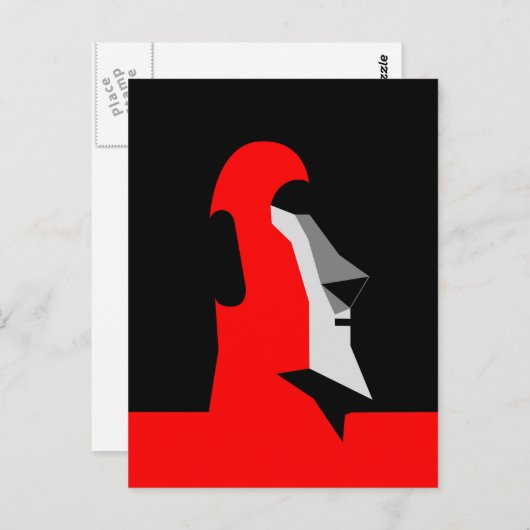 Carte Postale Moai (Devant / Derrière)