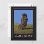 Carte Postale Moai de l'île de Pâques (Devant / Derrière)