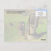 Carte Postale Moai sur l'île de Pâques (Rapa Nui) (Dos)