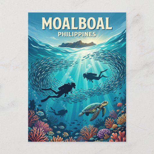 Carte Postale Moalboal Philippines (Devant)