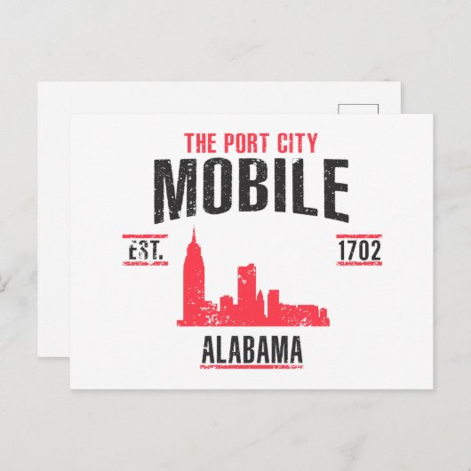 Carte Postale Mobile (Devant / Derrière)