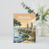Carte Postale Mobile, Alabama États-Unis (Debout devant)