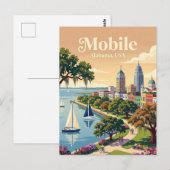 Carte Postale Mobile, Alabama États-Unis (Devant / Derrière)
