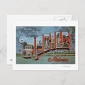 Carte Postale Mobile, Alabama (Scène fluviale) (Devant / Derrière)