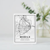 Carte Postale Mobile Alabama USA Travel City Map (Debout devant)