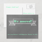 Carte postale mobile de faire-part de tableau (Devant / Derrière)