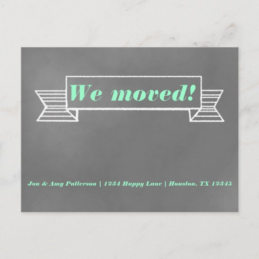 Carte postale mobile de faire-part de tableau (Devant)