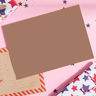 Carte Postale Mocha Mousse Tendance Elégante Couleur Solide