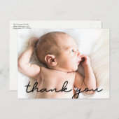 Carte Postale Mod Baby Nom et photo de naissance (Devant / Derrière)