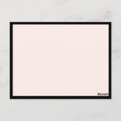 Carte Postale Mod Fashion Girl Boutique, Poshmark Merci Rose (Dos)