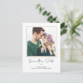 Carte Postale Mod Gallery COULEUR MODIFIABLE Enregistrer La Date (Debout devant)