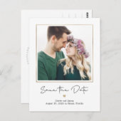 Carte Postale Mod Gallery COULEUR MODIFIABLE Enregistrer La Date (Devant / Derrière)