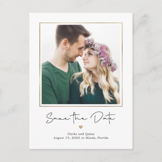 Carte Postale Mod Gallery COULEUR MODIFIABLE Enregistrer La Date (Devant)