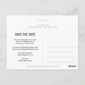 Carte Postale Mod Gallery COULEUR MODIFIABLE Enregistrer La Date (Dos)