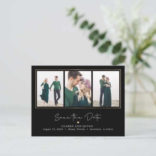 Carte Postale Mod Gallery COULEUR MODIFIABLE Enregistrer La Date (Debout devant)